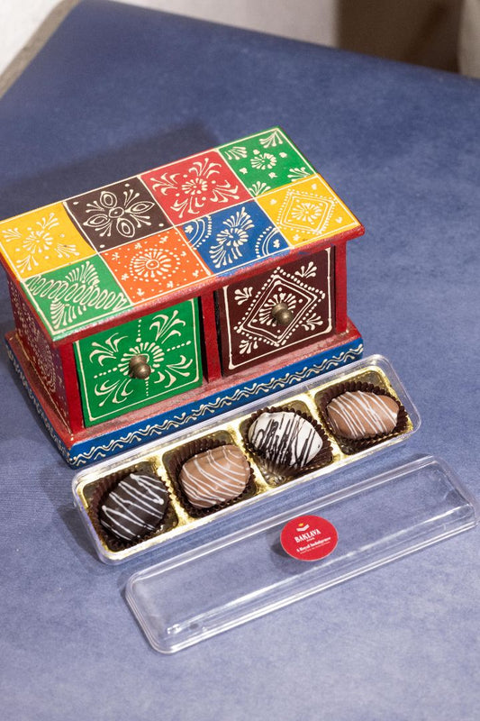 Assorted Dates & Pistachio Kunafa Chocolate Truffles