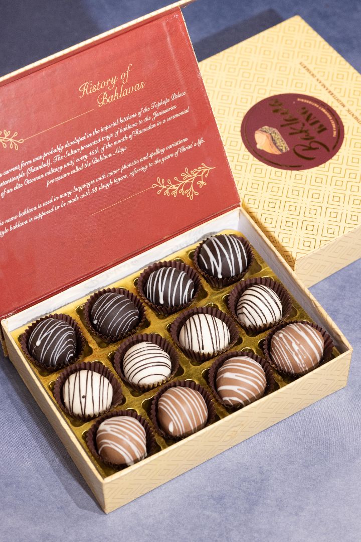 Assorted Pistachio Kunafa Chocolate Truffles
